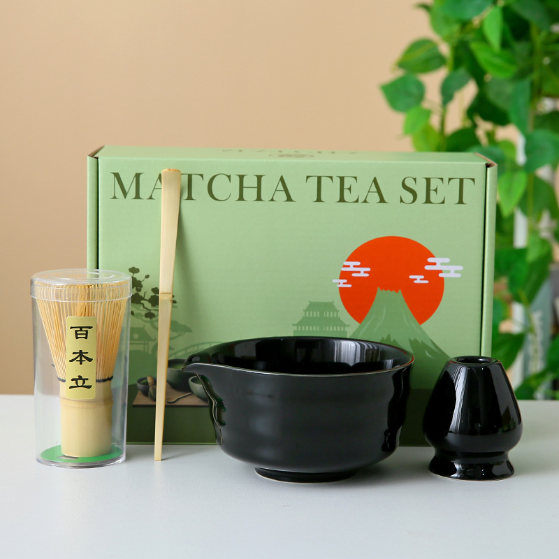 Transfronterizo exclusivo para el set de té Matcha japonés caja de regalo de té Matcha cepillo de té de 100 libros de té Matcha de la dinastía Song
