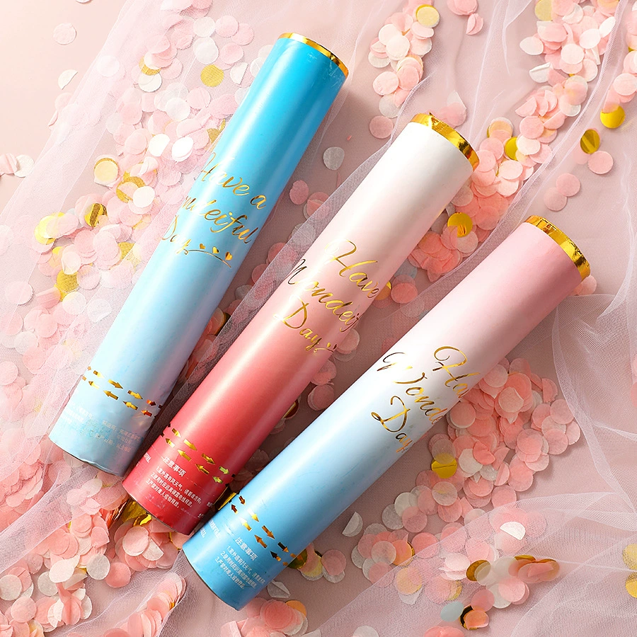 Свадебный ручной небольшой Салют Спрей-лента Подарочный сосуд Свадьба День Рождения Спрей Сосуд Салют Ручной скрученный цветок Сосуд Реквизит