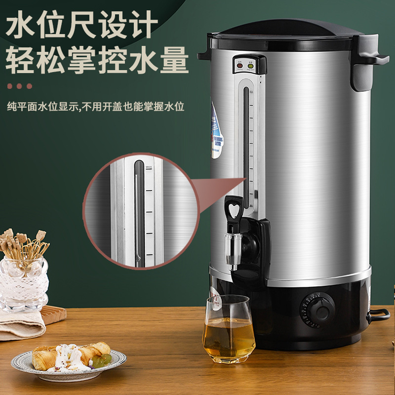 bañera de agua calentada eléctricamente bañera de agua calentada comercial bañera de aislamiento térmico de alta capacidad de agua caliente de acero inoxidable hervidor de agua de tienda de té de leche