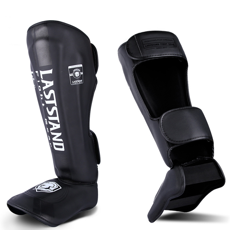 Sanda leg guard boxing boxing Muay Thai kick leg guard adult children training leg guard with instep protective gear thickened