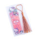 Creative cartoon milk tea cup shape bookmark 2 children's cute fun bookmark card with tassel student gift prizes