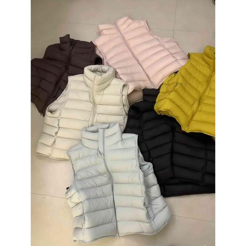 Lightweight ribbed cotton vest for women, 2026 winter new design, stylish vest for petite women