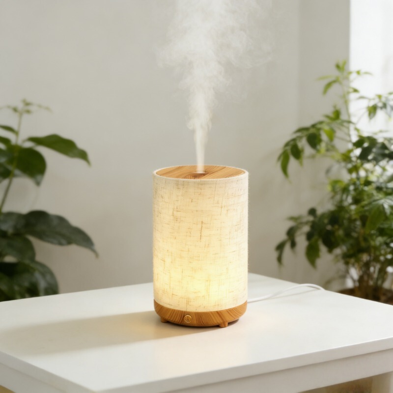 Ultrasonic Essential Oil Aromatherapy Machine Humidifier Nordic Southeast Asia Pastoral Simple Fabric Bedroom Home Night Light Ultrasonic Essential Oil Aromatherapy Machine Humidifier Nordic Southeast Asia Pastoral Simple Fabric Bedroom Home Night Light