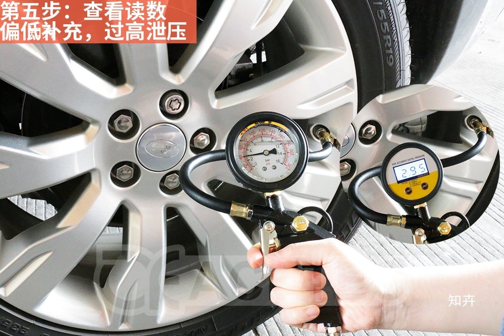 Tire pressure gauge, air pressure gauge, tire pressure monitor, pressure gauge, emergency car tire pressure testing gun, car tire inflator