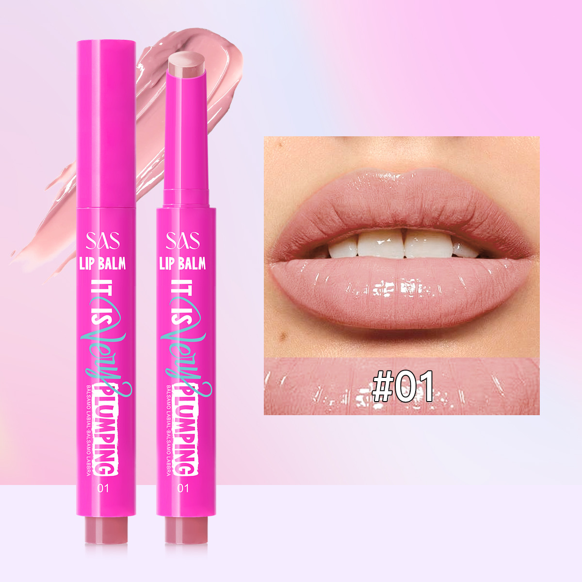 USHAS transfronterizo venta caliente doble cabeza desnudo mate mate cepillo labial impermeable mate largo tiempo no tachar lápiz labial al por mayor
