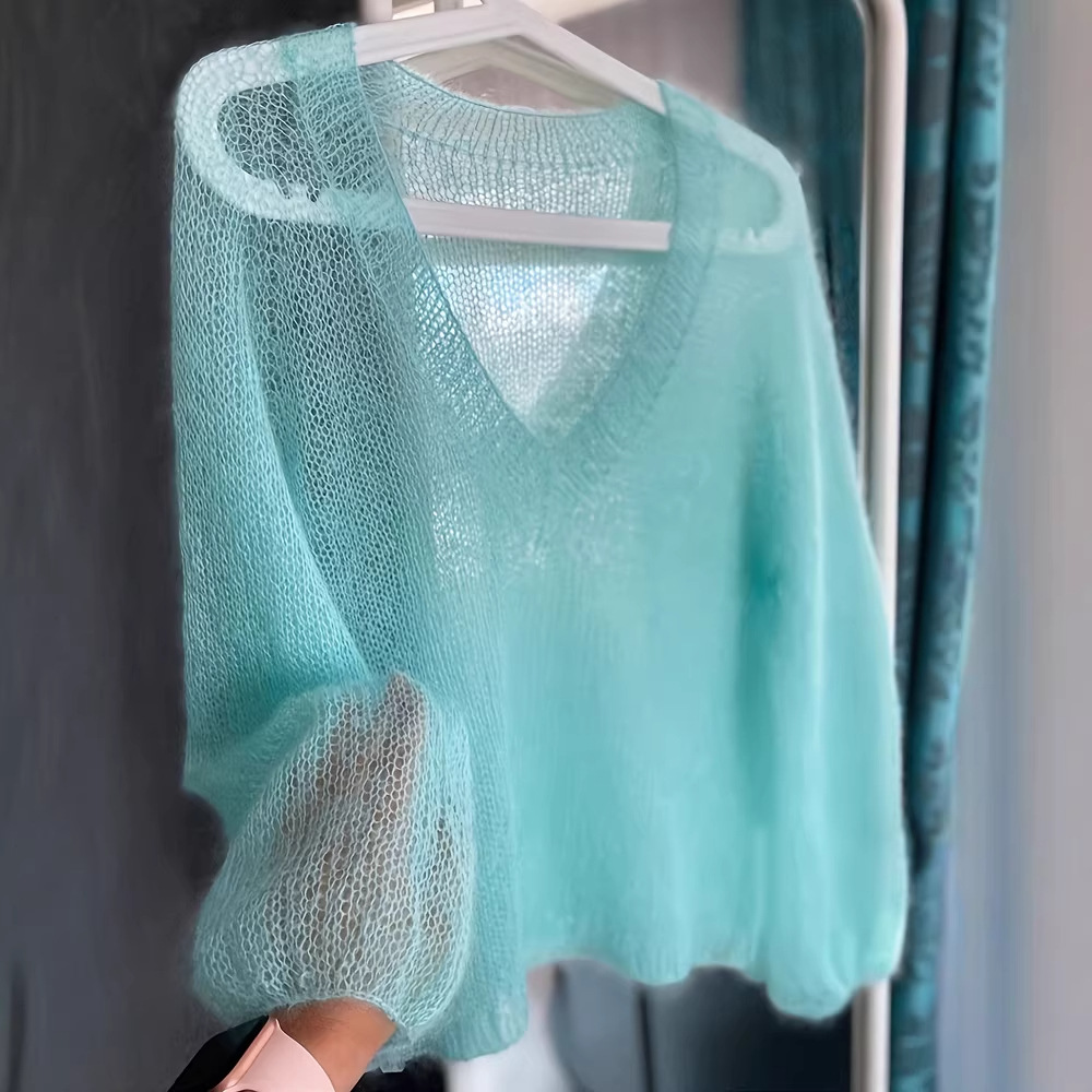 Cross-Border 2026 New Product Plus-Size Women's Casual Versatile Thin Knit Cardigan Sweater for Spring and Autumn with Hollow Design
