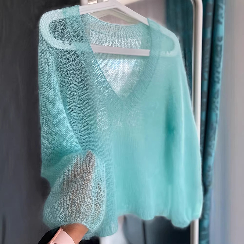 Cross-Border 2026 New Product Plus-Size Women's Casual Versatile Thin Knit Cardigan Sweater for Spring and Autumn with Hollow Design
