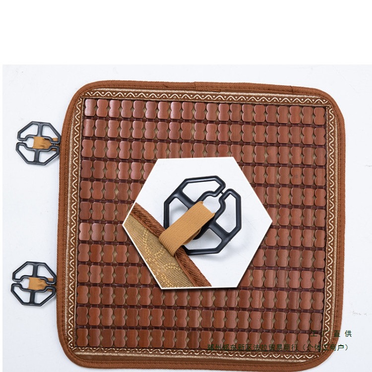 夏天麻将凉席坐垫夏季办公室电脑椅中式椅垫汽车竹垫通用座垫屁垫