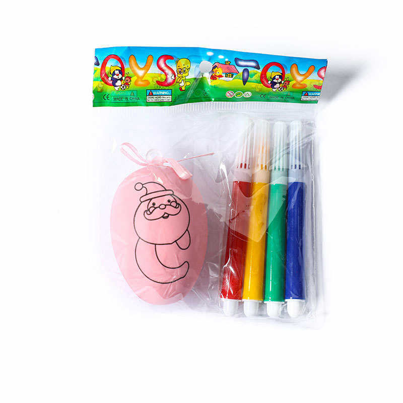 Huevo de Navidad DIY niños educativos pintados a mano traje para colorear pintado a mano