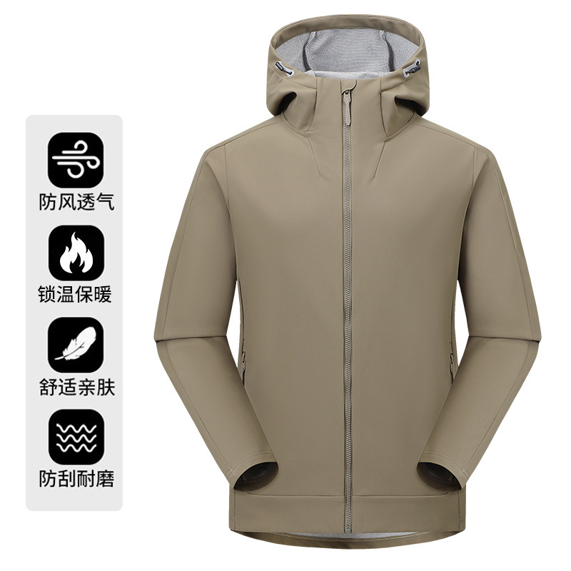Soft Shell Large Size Jacket Workwear Corporate Group 4S Store Sales Autumn and Winter Workwear Jacket Jacket Printed with Logo Soft Shell Large Size Jacket Workwear Corporate Group 4S Store Sales Autumn and Winter Workwear Jacket Jacket Printed with Logo