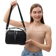 真皮女包跨境2026新款潮青年女士手提包休闲百搭大容量单肩斜挎包