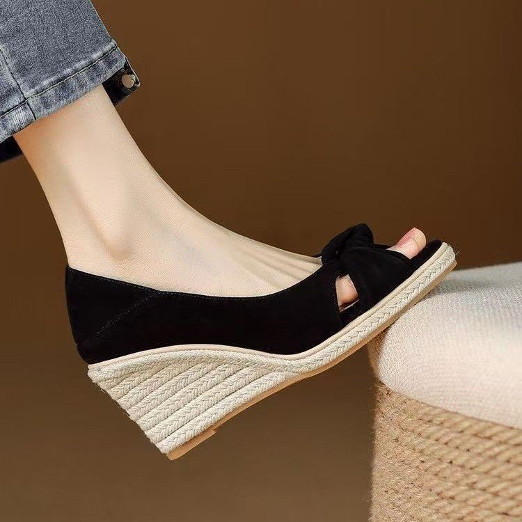 Sandalias de moda hechas a mano, mujeres, tacones de moda, viento cálido, 06 verano, nuevas sandalias de tacones de 7,5 cm.