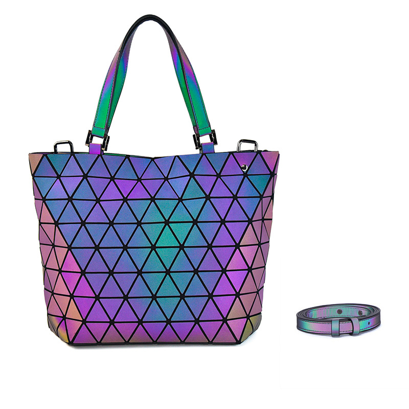 Borsa a tracolla geometrica luminosa donna borsa a secchiello_voghion.com
