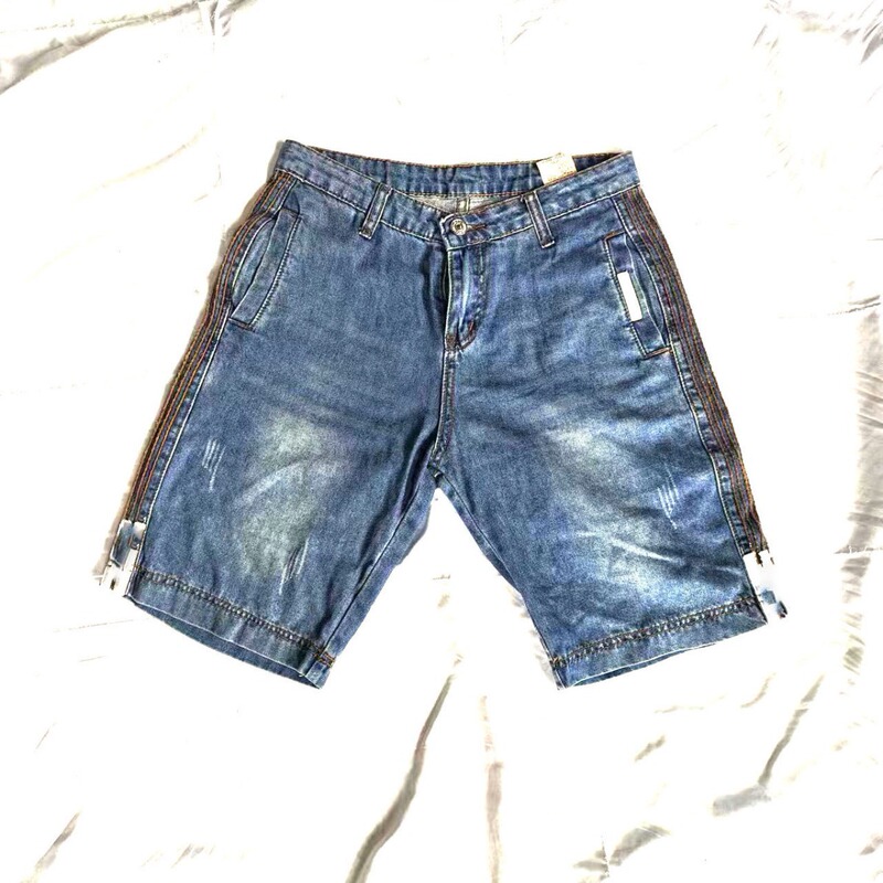 Second-Hand Clothes Old Export Africa Southeast Asia Denim High Waist Shorts Multi-Pockets Fashion Pants Full of Youth and Vitality