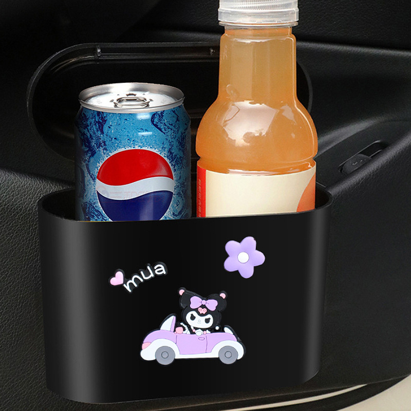 Productos para automóviles lindo perro jefe de basura de automóvil puerta lateral cajas de almacenamiento cajas de dibujos animados perros pilotos mujeres