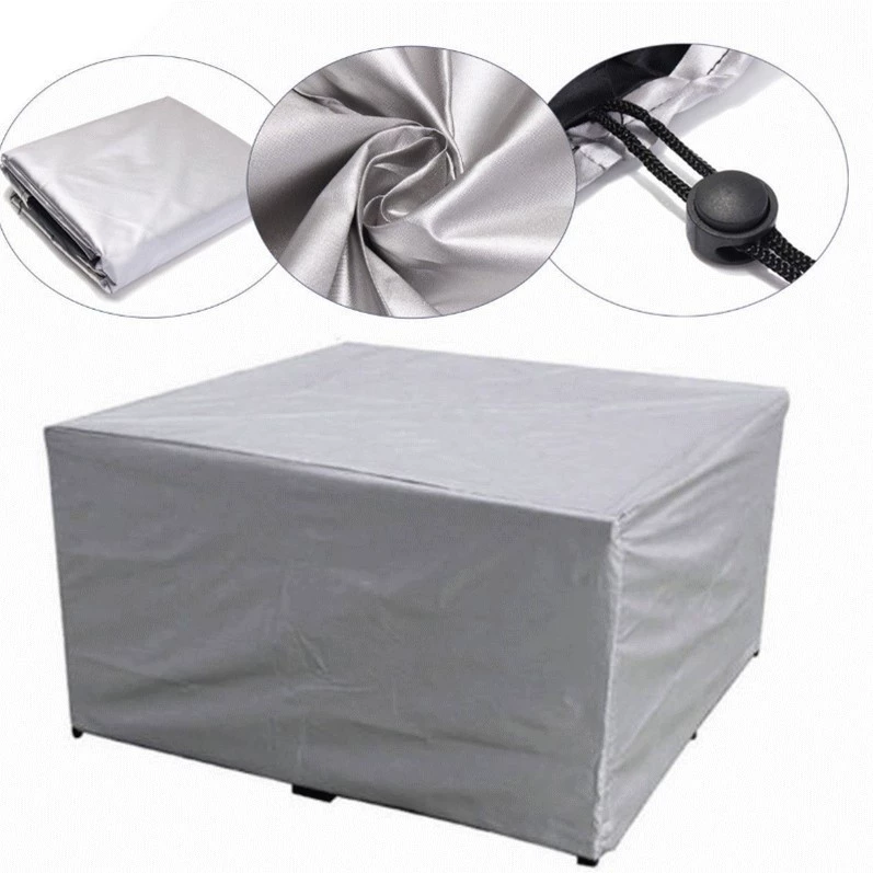 Производители производят и обрабатывают все виды Уличной Мебели Чехлы, такие как пыленепроницаемые, непромокаемые и Солнцезащитные квадратные крышки, круглые крышки и другие чехлы для мебели