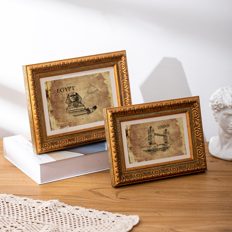 American-European Wedding Dress Photo Frame 6-inch Photo Frame Wall-Hanging 57810-inch Cross-Frame Platform A4 Palace Cross-border Export Picture Frame