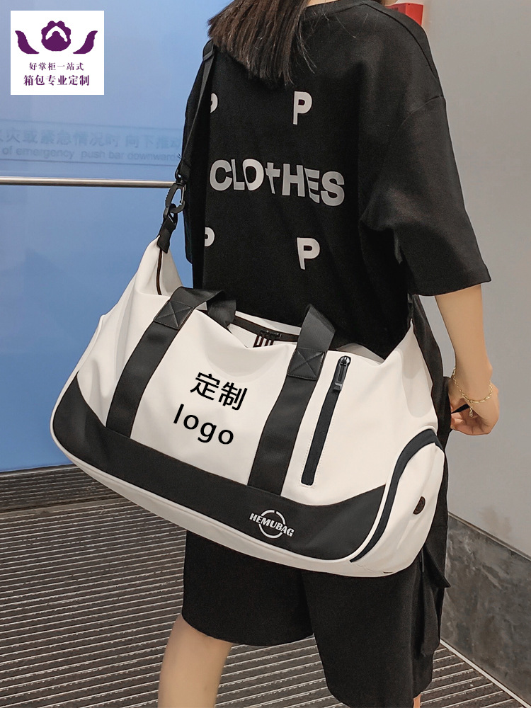 Fashionable boxing sports bag for gym wet and dry separation for…