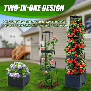 Cross-border hot-selling planting box Amazon gardening balcony vegetable planting box outdoor planting box combination roof vegetable planting basin