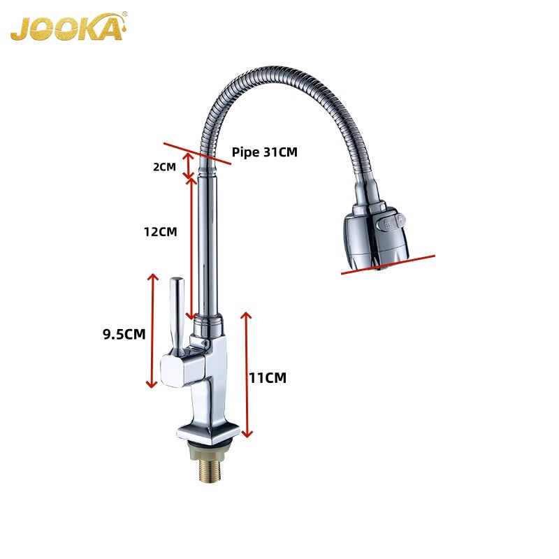 Foreign Trade Company Exports Sanitary Ware Kitchen Faucet Zinc Alloy Series Flexibly Adjustable Water Outlet Electroplated Dish Basin