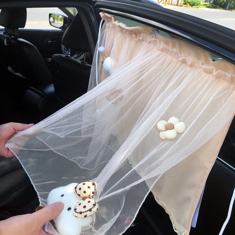 Car Window Sunshade, In-Car Sun Protection Curtain, Car-Mounted Baby Sleeping Privacy Curtain for Front and Rear Seats