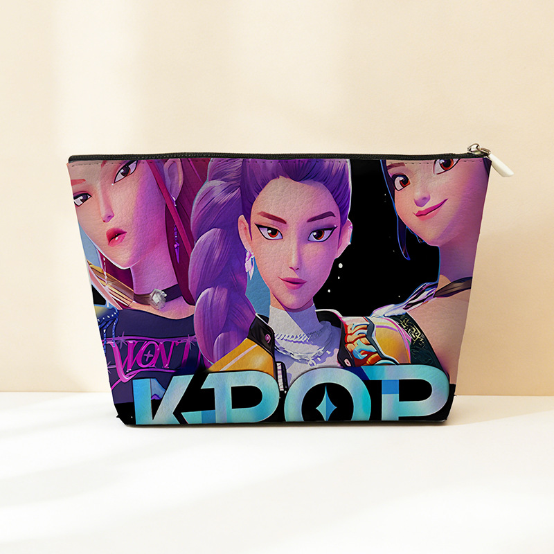 Explosión transfronteriza PU cuero caza de brujas bolsa de almacenamiento impermeable bolsa de maquillaje portátil bolsa de almacenamiento con cremallera bolsa pequeña