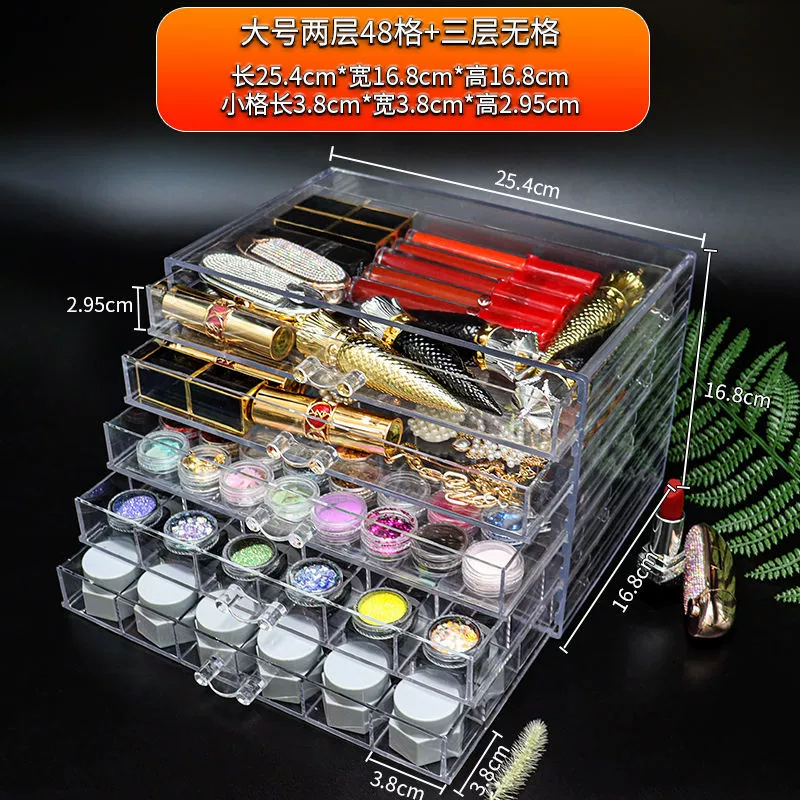 Лак для ногтей, organizer essential oil косметический, столовые серьги, помада, декор ногтей, украшения, акриловая коробка для хранения