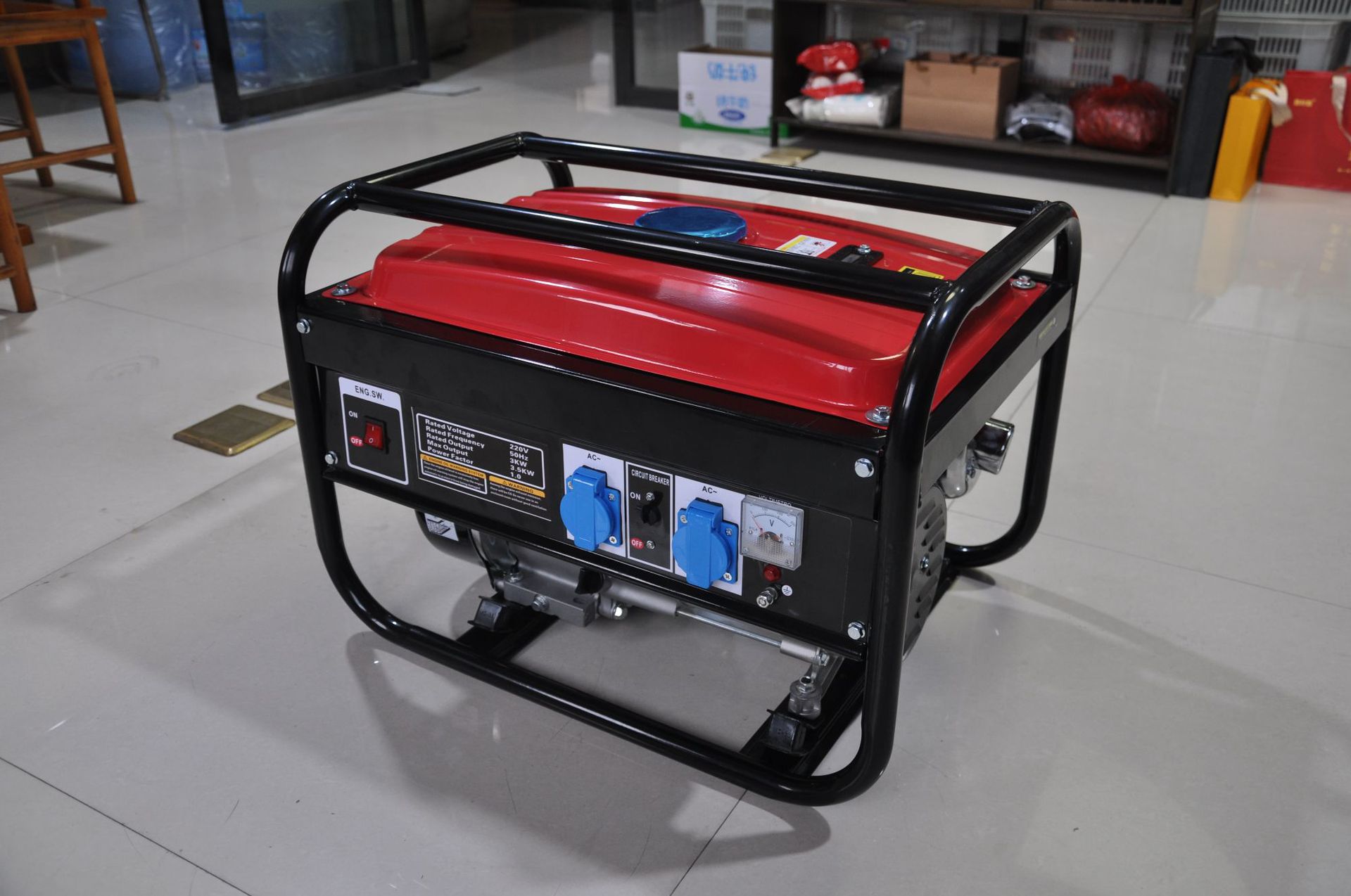 New Single-Phase Gasoline Generator 110V/220V Small Portable Outdoor Camping Style Emergency Generator 3/5Kw