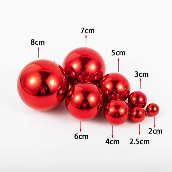 Source Factory Supply Christmas Decorations Plating Christmas Ball Christmas Tree Pendant Plastic Ball Decoration Supplies