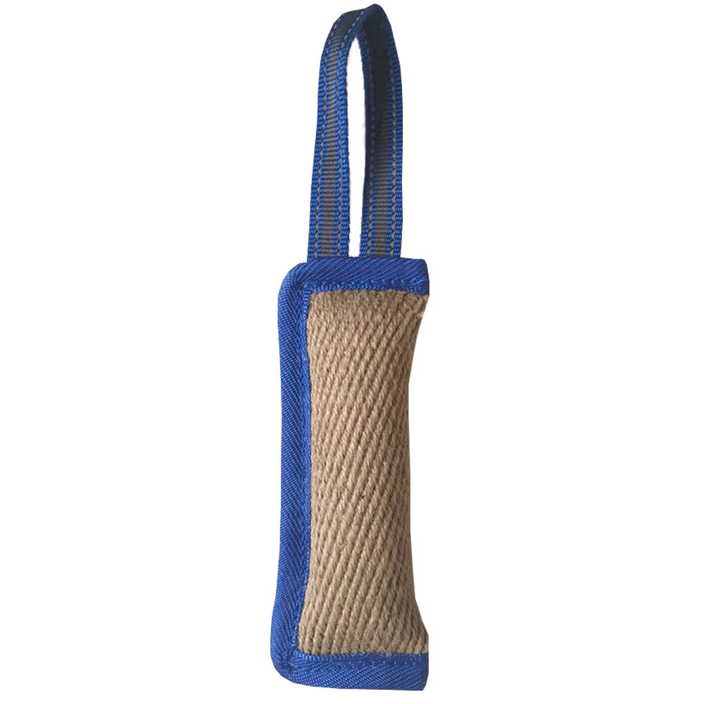 Durable Jute Dog Training Tug Toy And Pet Chew Stick Agility Aid_voghion.com