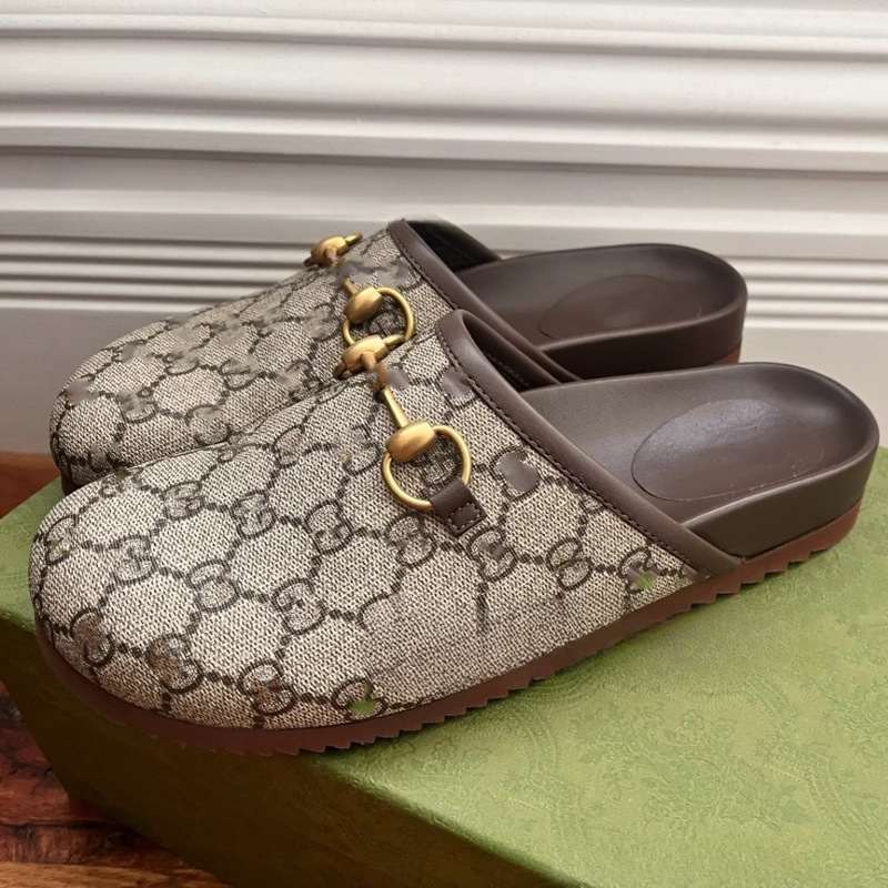 High-End Gucci-Style Mule Shoes for Women, Summer Outdoor Wear, Horsebit Flat Shoes, Versatile Casual Slip-On Shoes High-End Gucci-Style Mule Shoes for Women, Summer Outdoor Wear, Horsebit Flat Shoes, Versatile Casual Slip-On Shoes