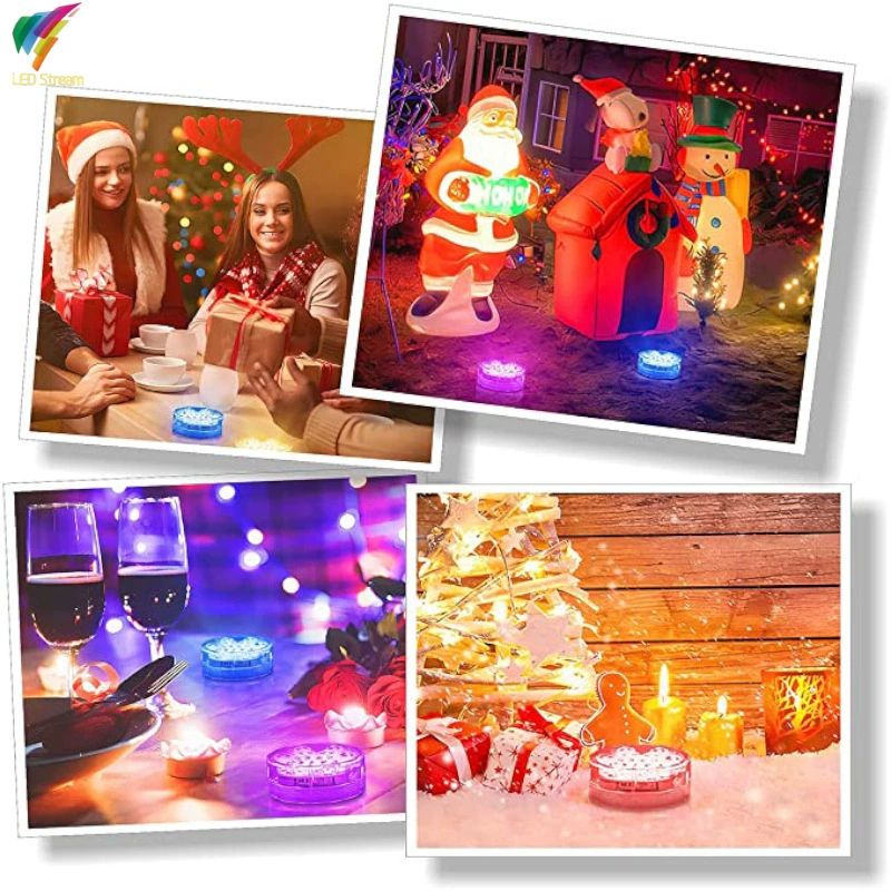 Подводный свет LED, плавящееся светодиодное освещение для ванной RGB цветное, светильник-тыква аквариум водонепроницаемая лампа для аквариума