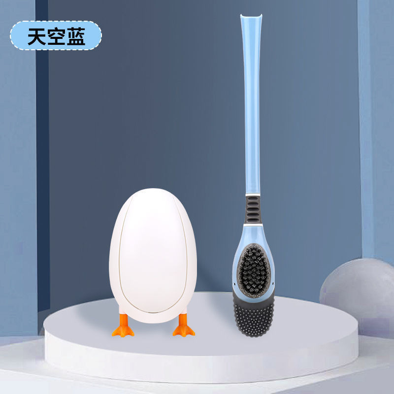潜水小黄鴨シリコントイレブラシ家庭用死角のない壁掛けトイレブラシ神器トイレ洗浄カバー|undefined