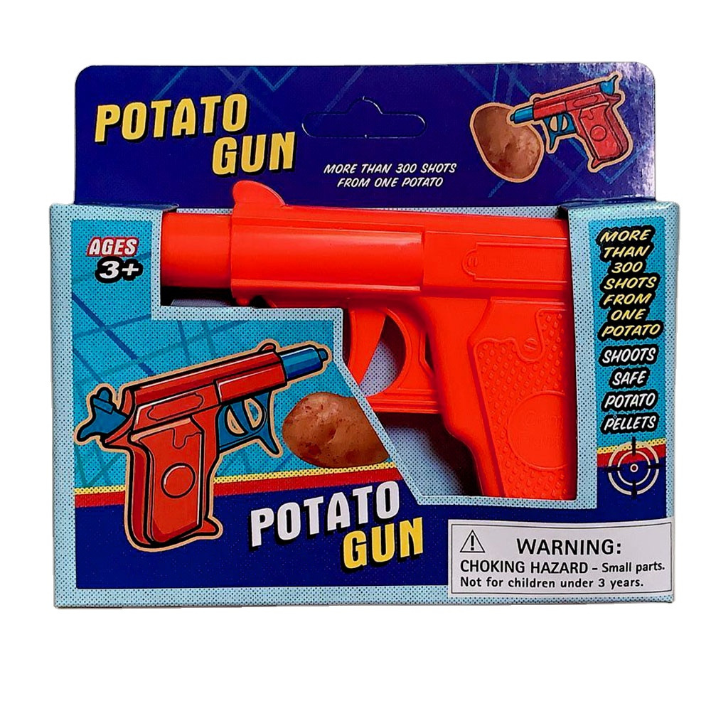Nueva pistola de patata nueva pistola de patata exótica creativa descompresión pistola entera al aire libre tiro Juguetes