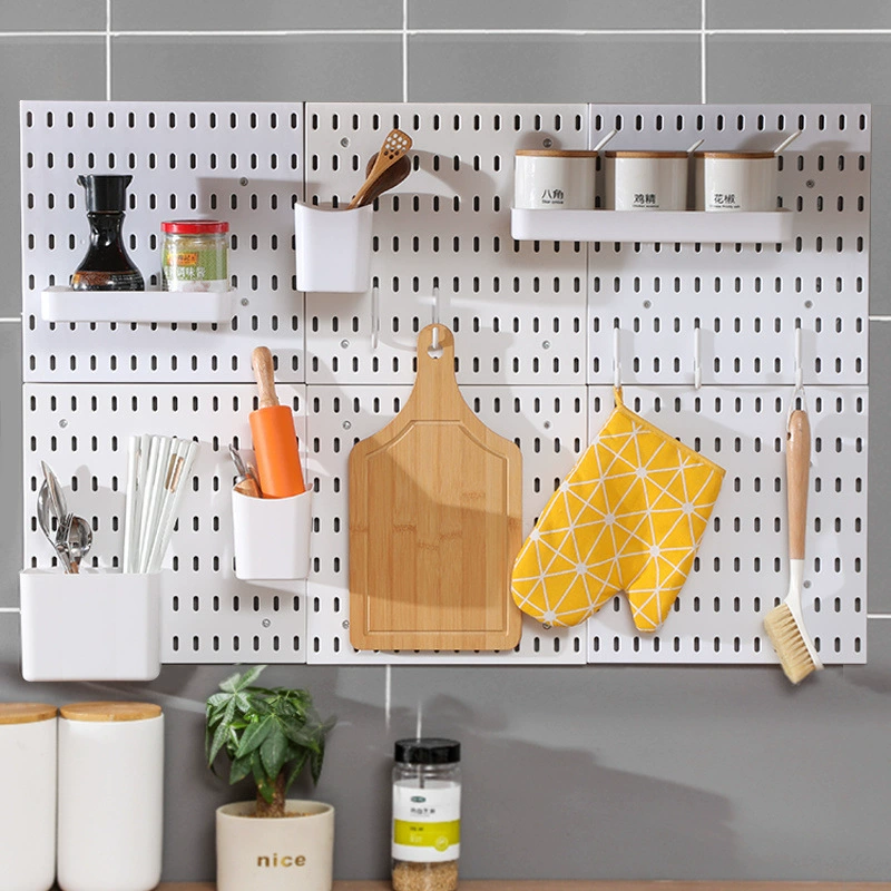 Cave board -free punching the same board wall dormitory kitchen bathroom shelf shelf wall -mounted storage frame partition