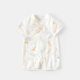 Baby Monk Clothing Bamboo Fiber Gauze Short Climbing Summer Ultra-thin Baby Climbing Clothing Hare Short-sleeved Summer Jumpsuit
