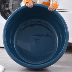 洗濯洗面器家庭用大型深型特大洗面器ラウンドベビー子供用浴槽プラスチック洗面器厚くて耐久性があります