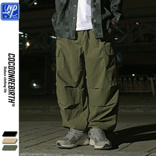 NP男装秋冬日系cityboy中性多袋裤宽松阔腿工装裤抽绳束腰脚裤