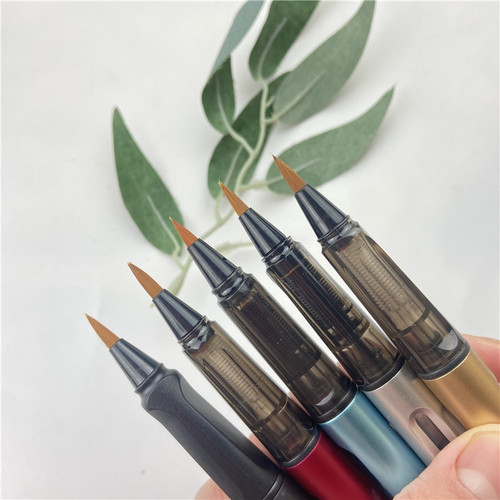Fountain-style writing brush, soft pen, small regular script, water and ink, portable small and beautiful writing brush for copying scriptures and calligraphy practice