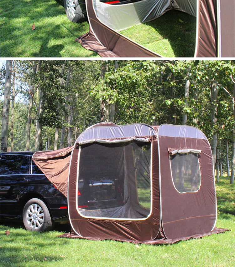 Car Rear Extension Tent, Automatic Tent Beside the Car, No Need to Set Up, Quick-Open Self-Driving Tour Camping, Ultra-Light Camping Awning