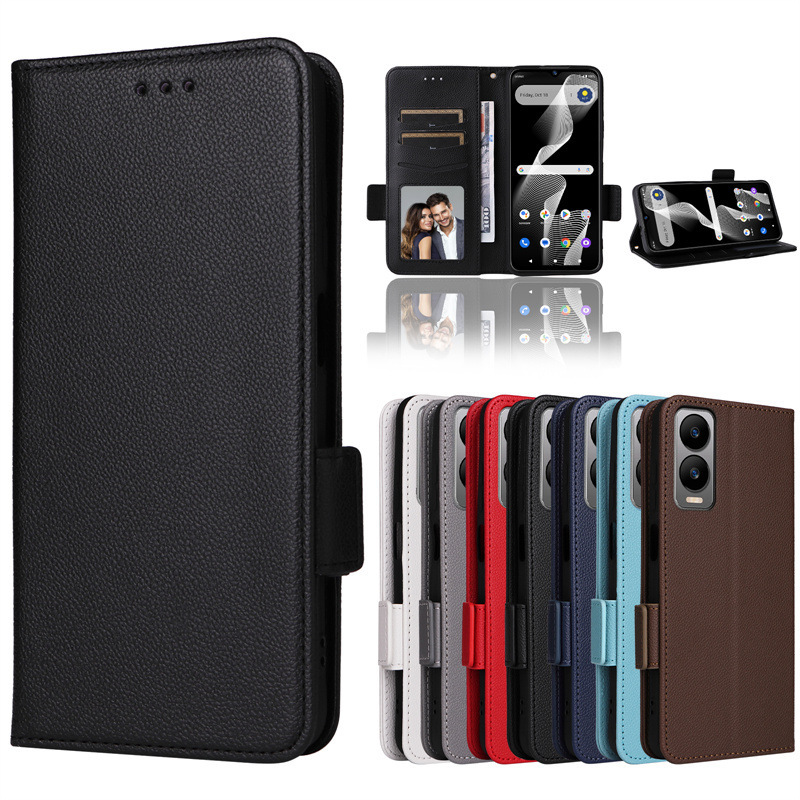 For Cricket Debut S3 mobile phone case Cricket ICON 6 mobile phone leather case card holder wallet