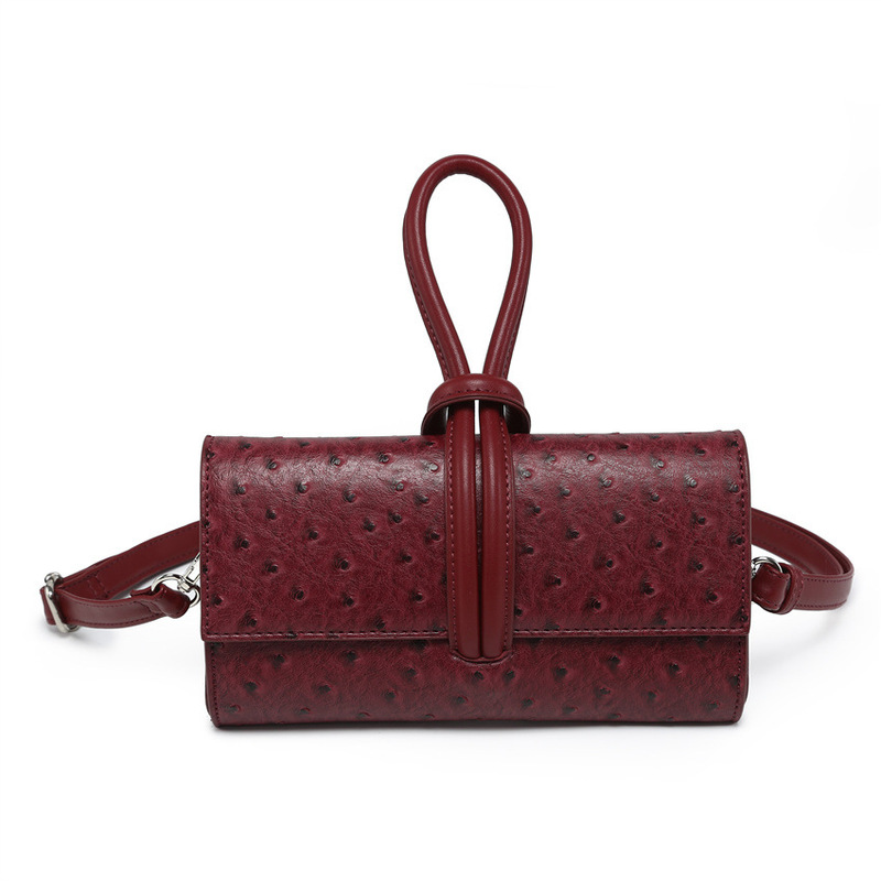 Special Offer Cross-Border Running Volume Ostrich Pattern Small Square Bag New Women's Handbag Niche Design Drawstring Bag Ready for Sale Special Offer Cross-Border Running Volume Ostrich Pattern Small Square Bag New Women's Handbag Niche Design Drawstring Bag Ready for Sale