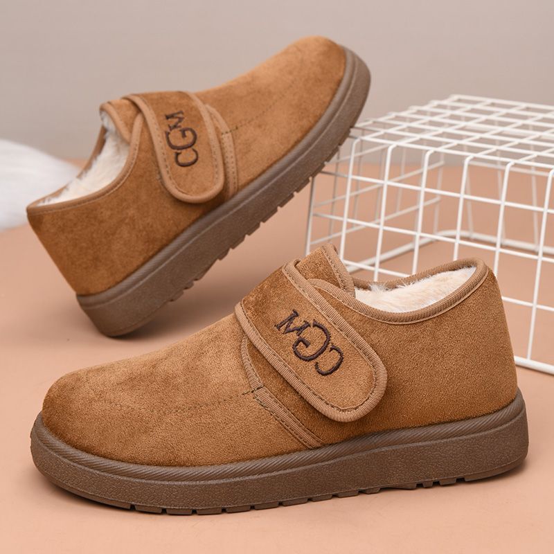 Snow Boots Winter Fleece-Lined Thickened Warm Outdoor Cotton Boots for Middle-Aged and Elderly Women Birkenstock Cotton Shoes for Women