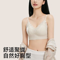 少女レースは下着の女性2025春夏の薄いタイプの快適な通気性をつなぎ合わせます。