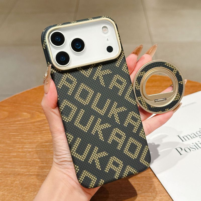 适用苹果17promax手机壳凯夫拉纹理iPhone17磁吸超薄pc防摔保护壳|undefined