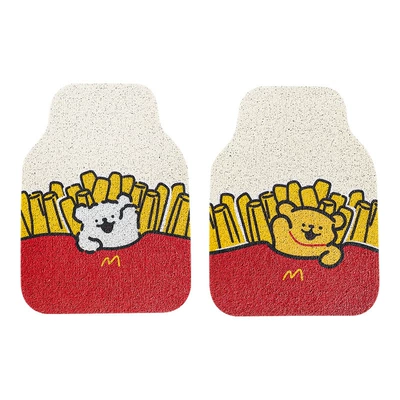 Floor Mats, Car Foot Mats, Universal Foot Pad - french-fries-puppy-wire-hoop-foot-pads2