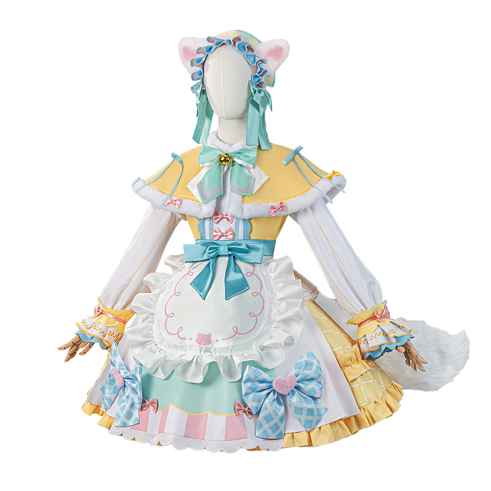 Academy Idol Master Cosplay Fujita Kyono Anime Costume Clothing Two-Dimensional Game Lolita Skirt