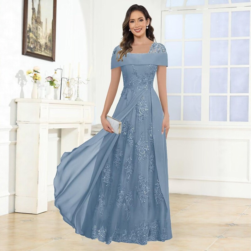 Cross-border European and American style one-shoulder evening gown, fitted waist, long evening dress, elegant party dress Cross-border European and American style one-shoulder evening gown, fitted waist, long evening dress, elegant party dress