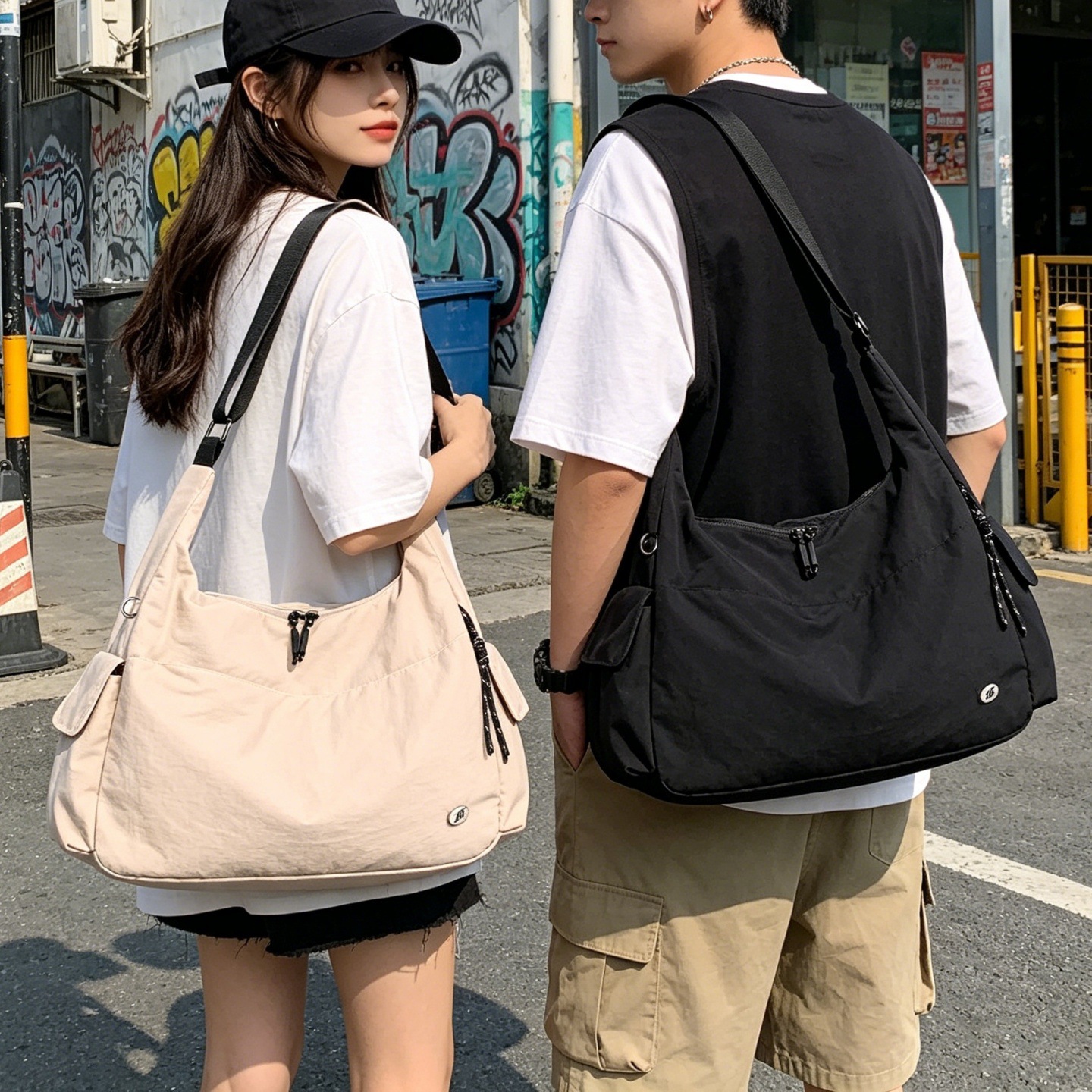 Japanese-Style Casual Women's Bag, Large Capacity Crossbody Bag, Women's Shoulder Bag, Casual Niche Design, Lightweight Handbag Tote Bag
