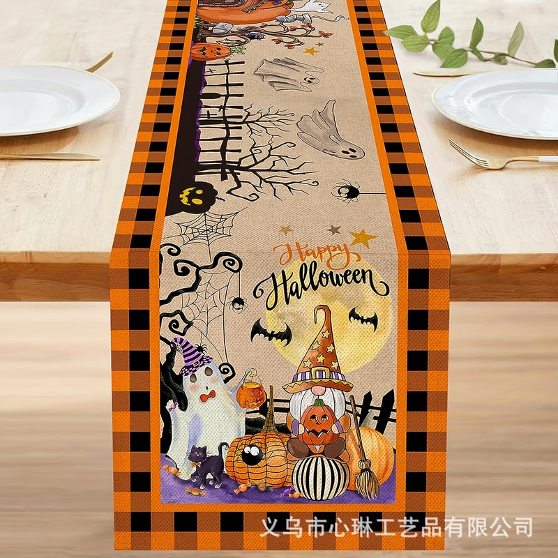 クロスボーダー新しいテーブルフラッグハイエンド漫画誕生日ハロウィンテーブルクロスマットリビングルームの装飾パーティーの装飾のカスタマイズ|undefined